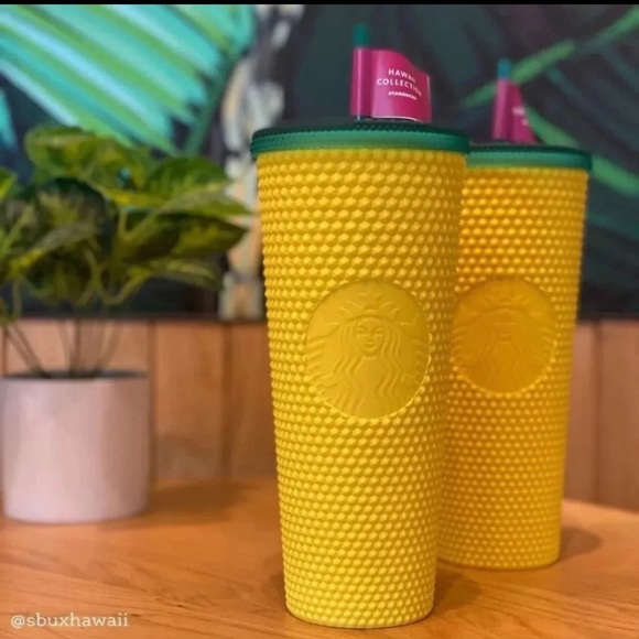 🍍🍍TWO Starbucks studded Pineapple tumbler cups🍍 - Picture 2 of 3